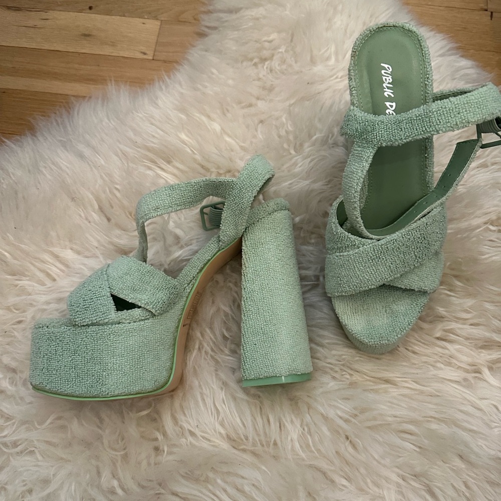 Public Desire Teri Cloth Heels